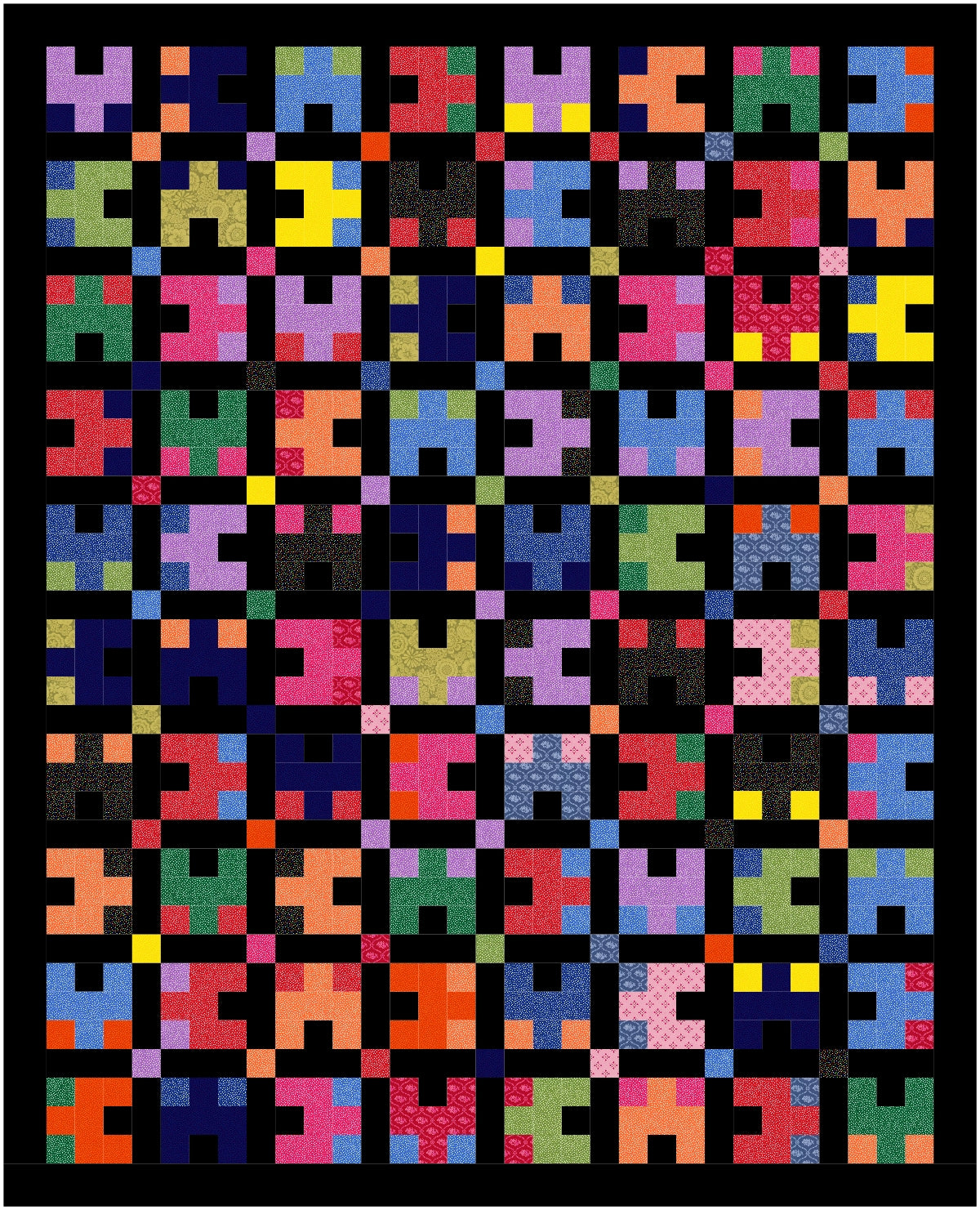 BL202 Scatterbrained Quilt Pattern Jelly Roll Friendly