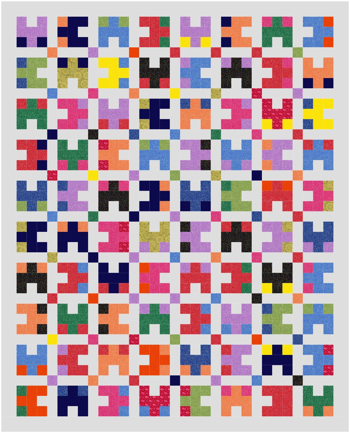 BL202 Scatterbrained Quilt Pattern Jelly Roll Friendly