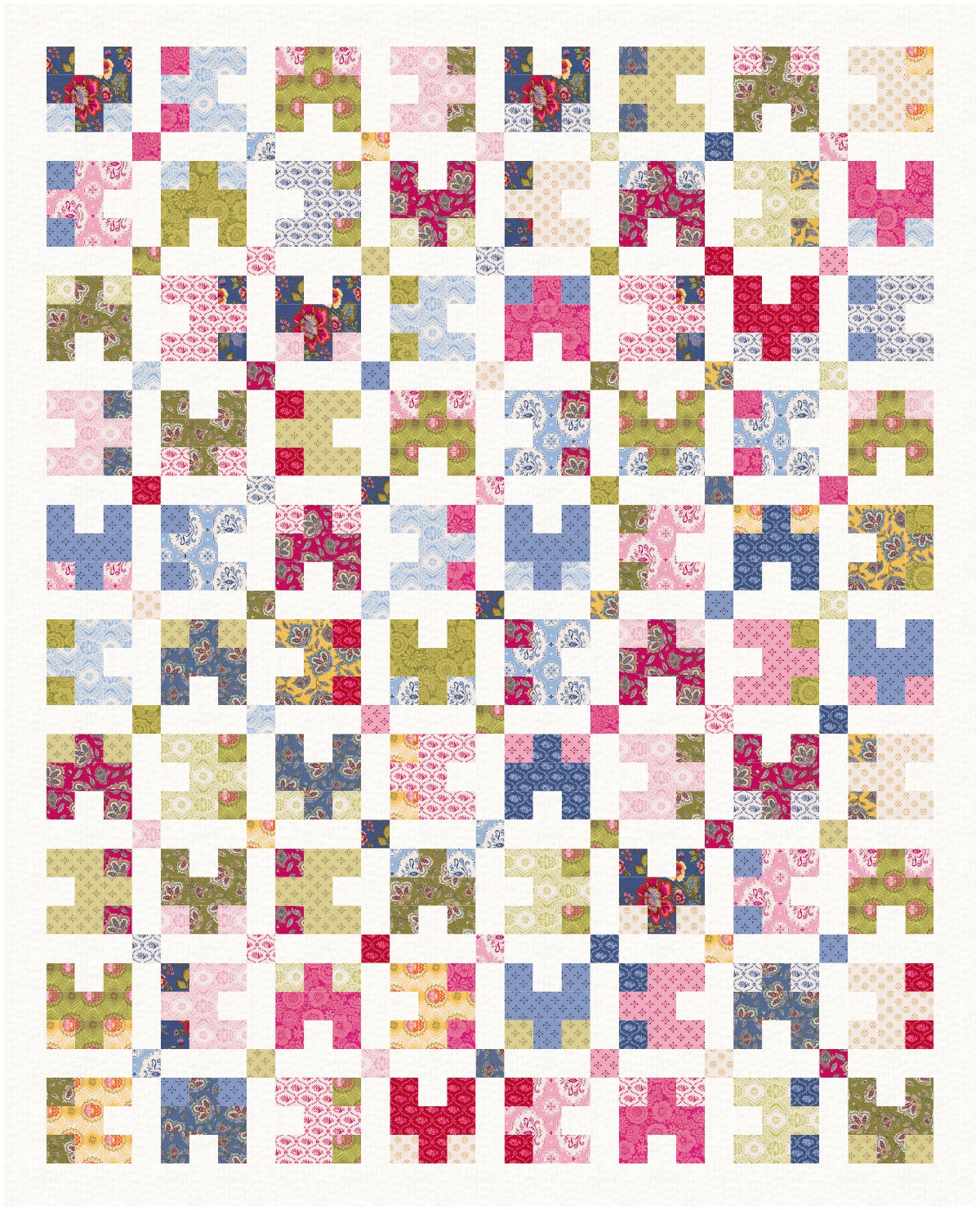 BL202 Scatterbrained Quilt Pattern Jelly Roll Friendly