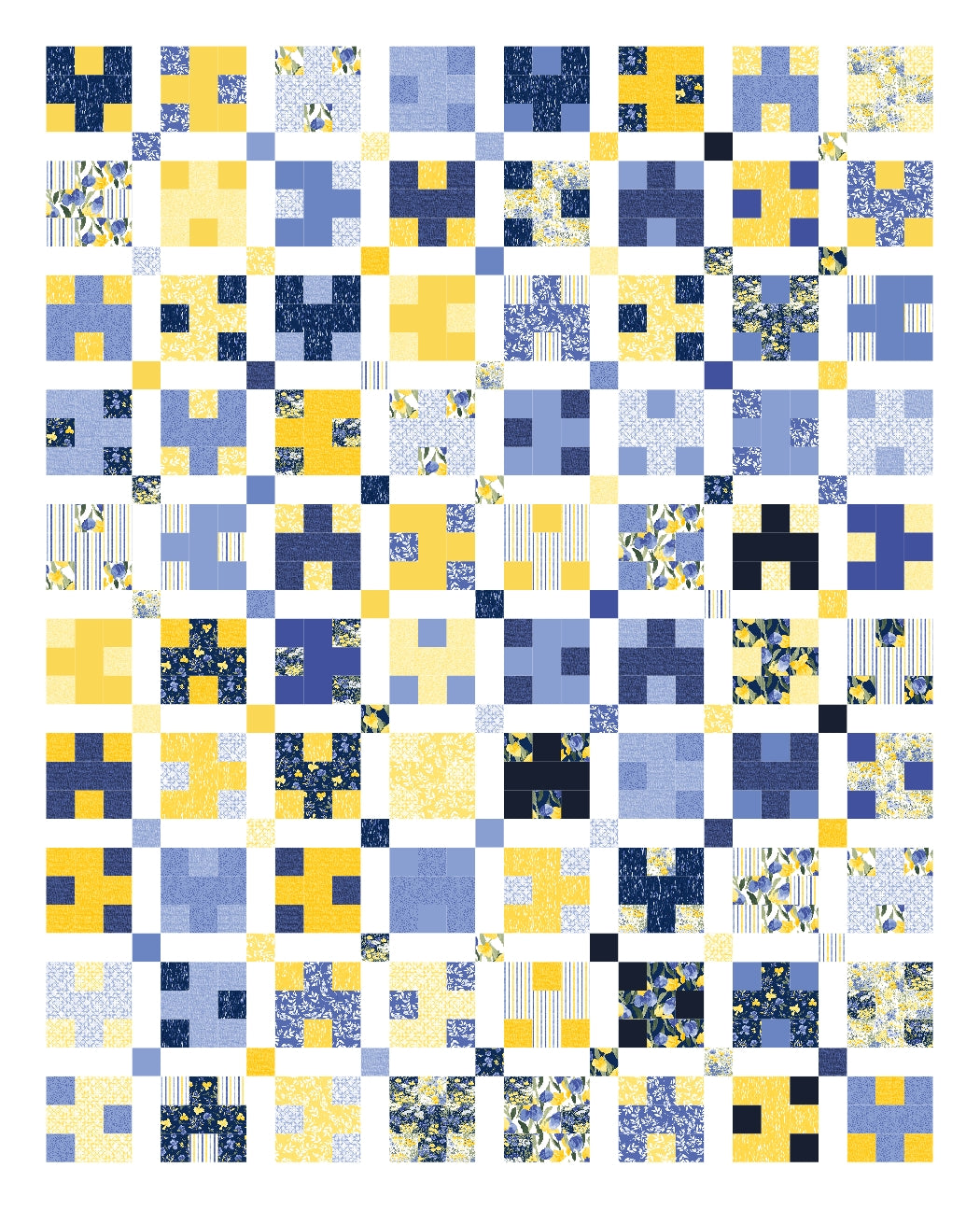 BL202 Scatterbrained Quilt Pattern Jelly Roll Friendly