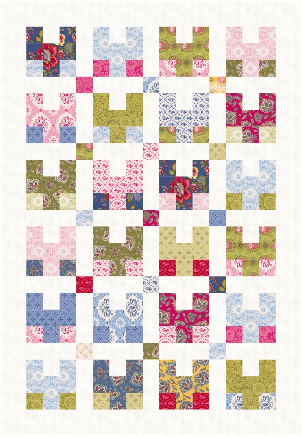 BL202 Scatterbrained Quilt Pattern Jelly Roll Friendly