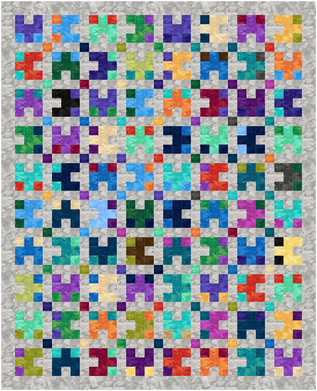 BL202 Scatterbrained Quilt Pattern Jelly Roll Friendly