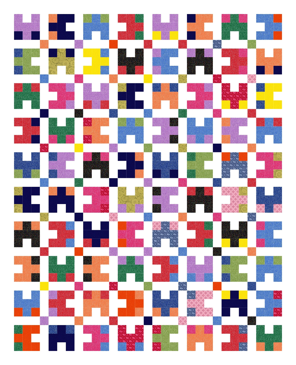 BL202 Scatterbrained Quilt Pattern Jelly Roll Friendly
