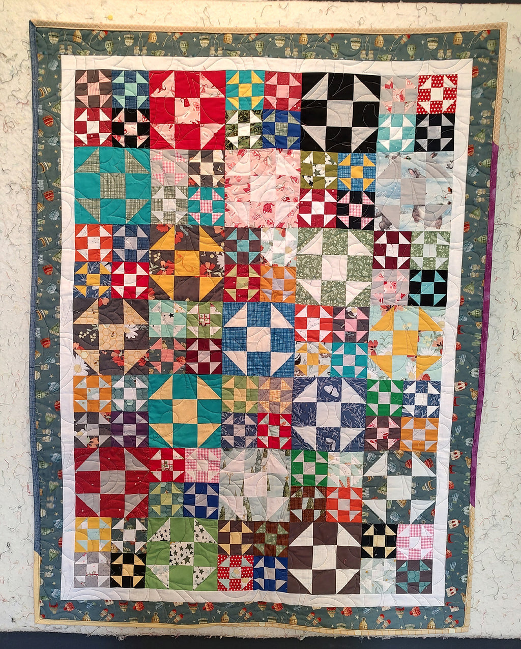BL219 Shoo Bee scrappy quilt pattern and Accuquilt friendly rotary cutting instructions always included