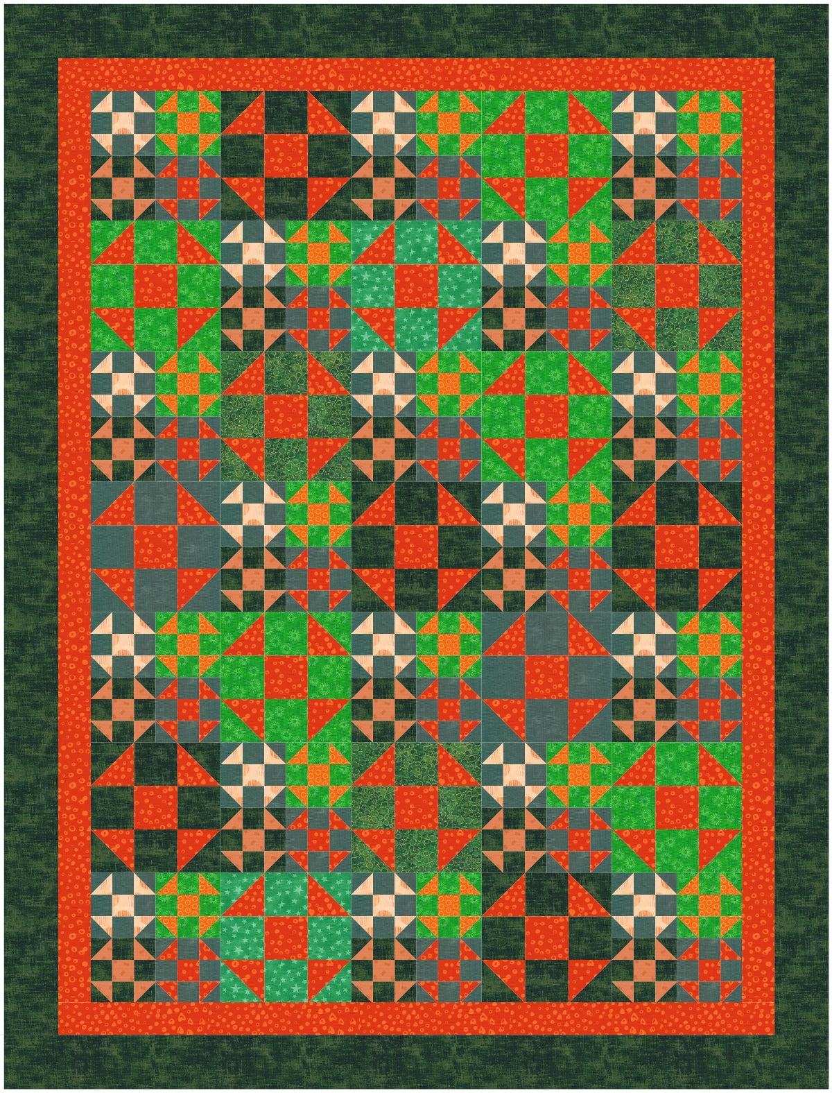 BL219 Shoo Bee scrappy quilt pattern and Accuquilt friendly rotary cutting instructions always included