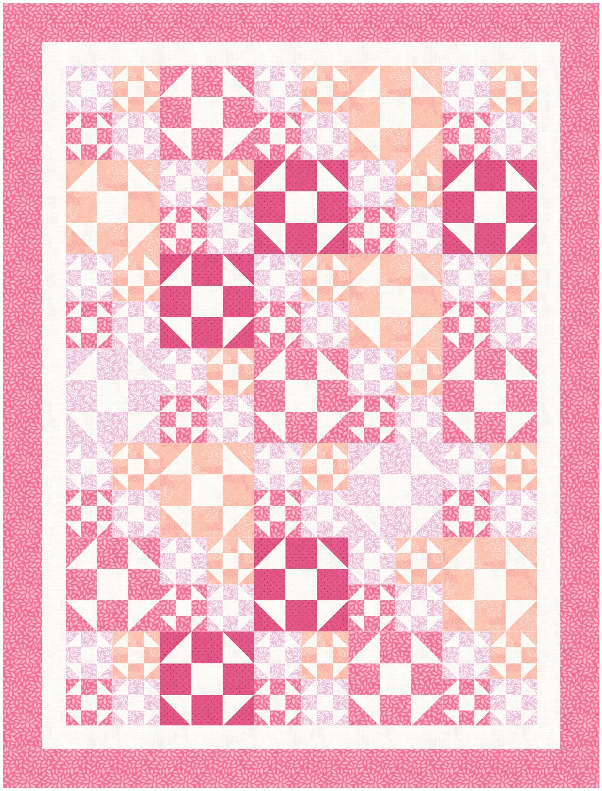 BL219 Shoo Bee scrappy quilt pattern and Accuquilt friendly rotary cutting instructions always included