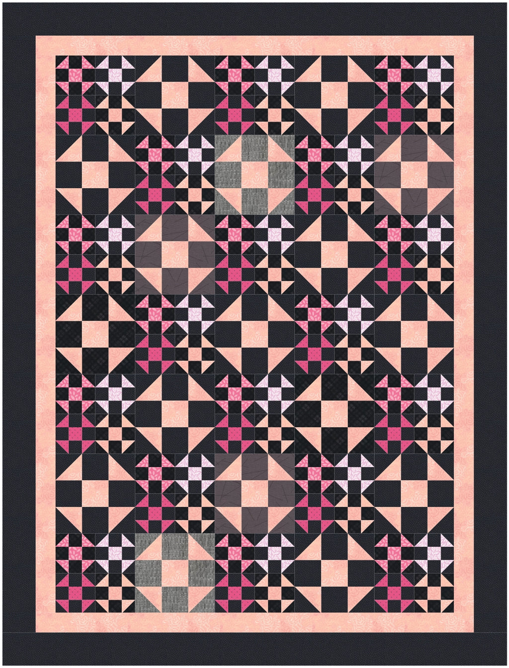 BL219 Shoo Bee scrappy quilt pattern and Accuquilt friendly rotary cutting instructions always included