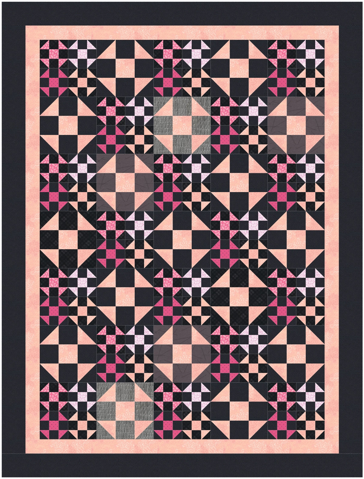 BL219 Shoo Bee scrappy quilt pattern and Accuquilt friendly rotary cutting instructions always included