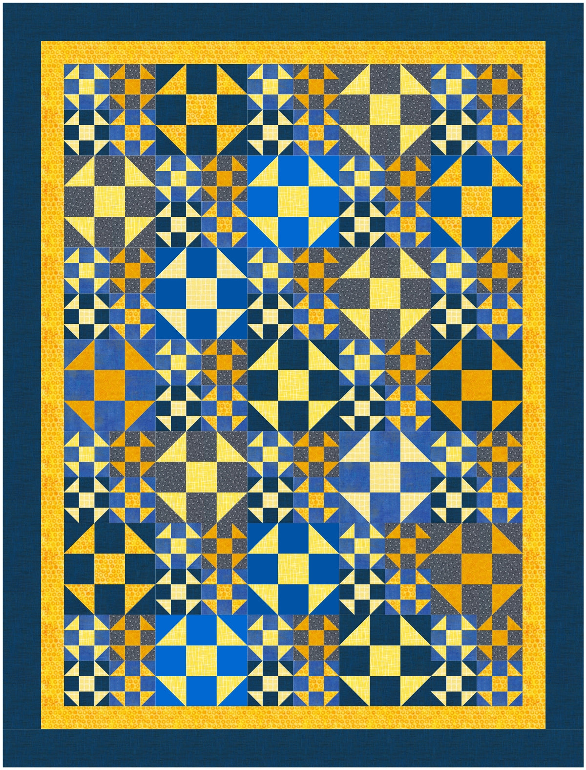 BL219 Shoo Bee scrappy quilt pattern and Accuquilt friendly rotary cutting instructions always included