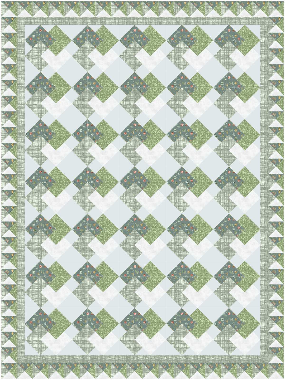 BL229 Shuffle Quilt Kit LARGE