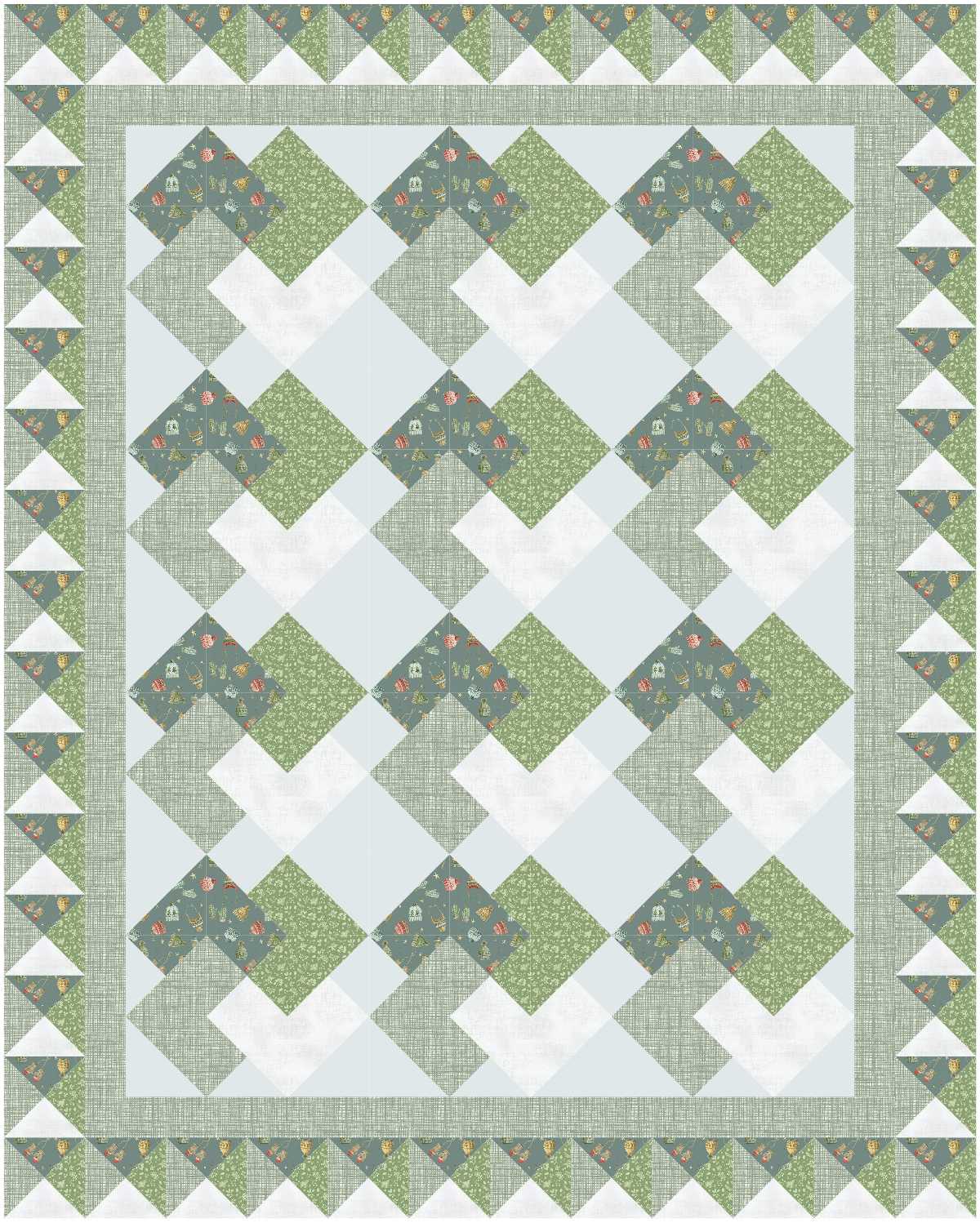 BL229 Shuffle Quilt Kit MED