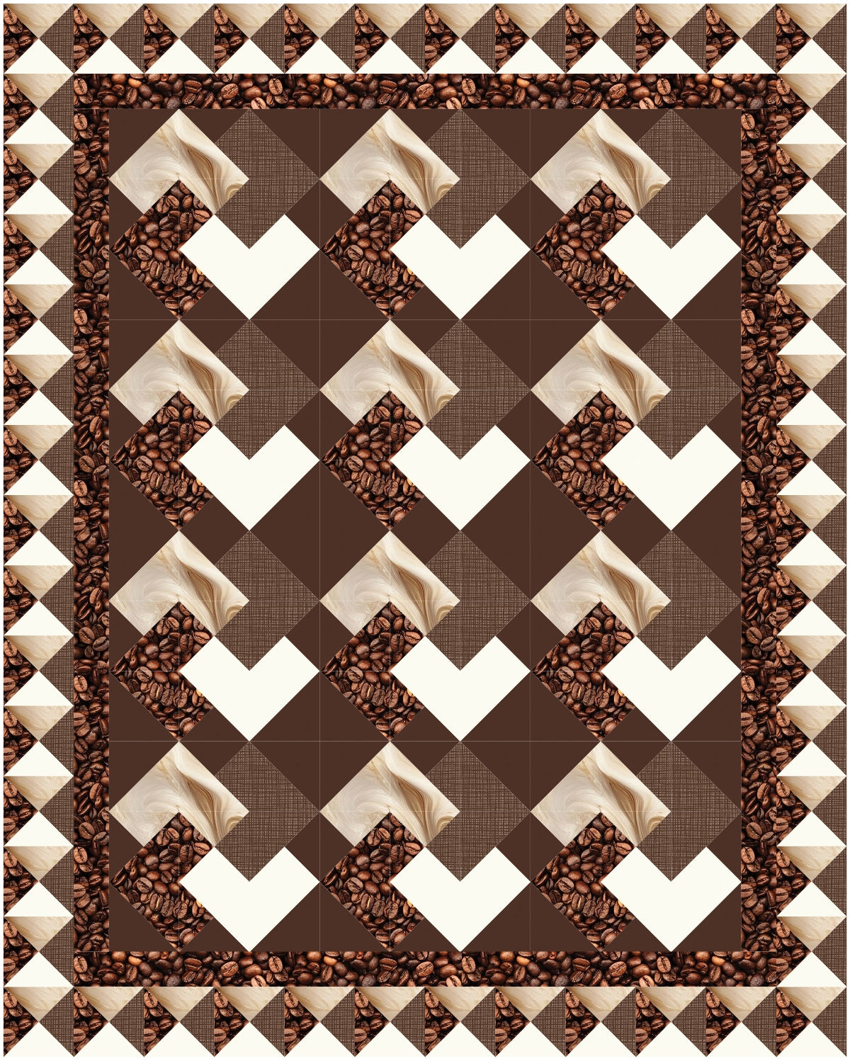BL229 Shuffle Quilt Kit 3 sizes