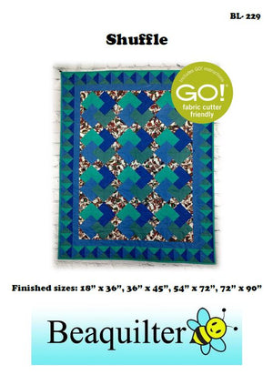 BL229 Shuffle Quilt pattern Accuquilt friendly possible 15 sizes