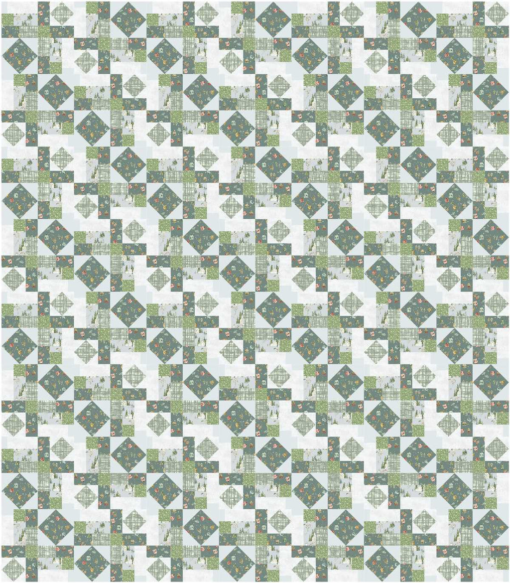 BL233 Stained Glass Quilt Fabric Kit LARGE
