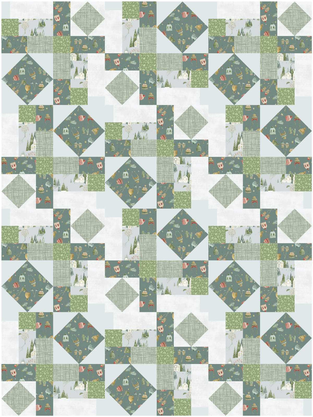 BL233 Stained Glass Quilt Fabric Kit SMALL
