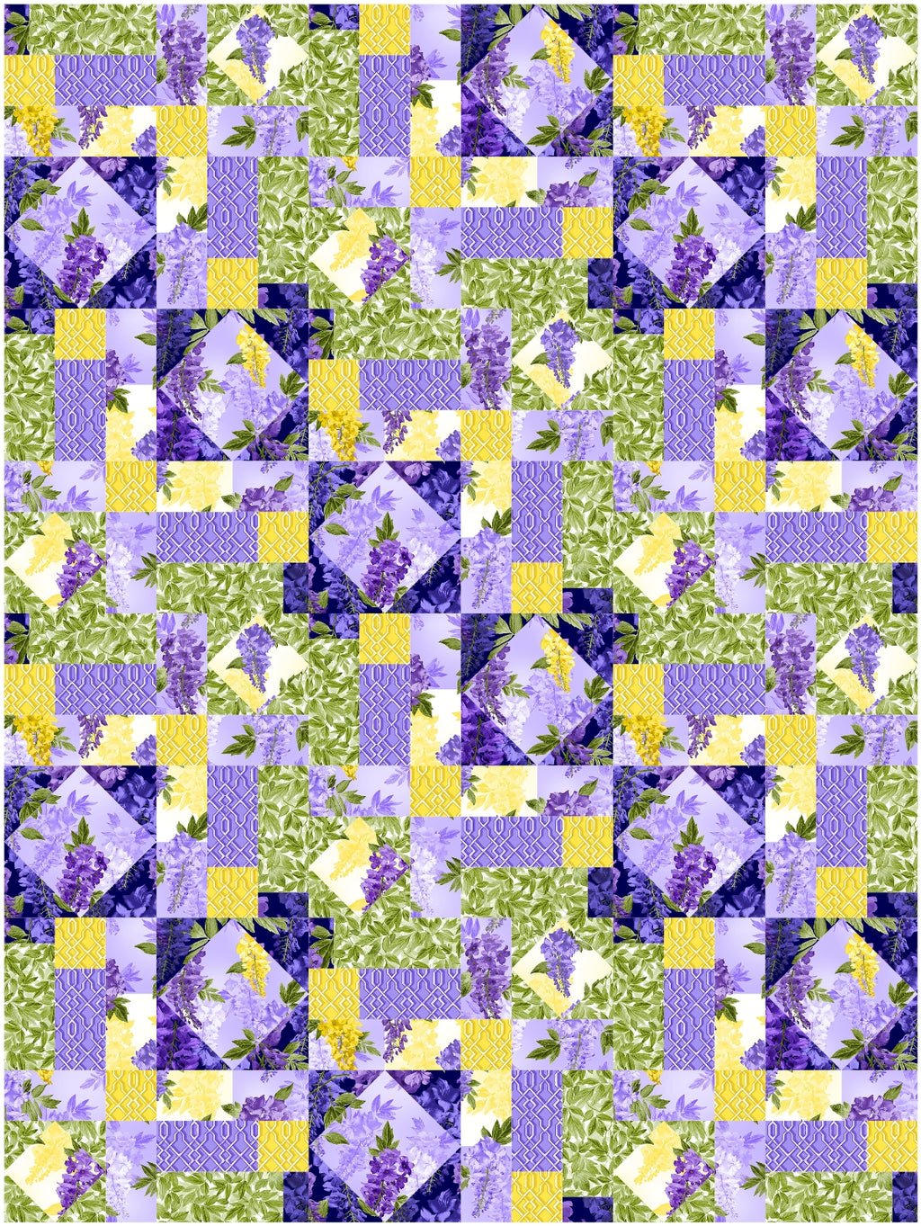 BL233 Stained GlassQuilt pattern Accuquilt friendly 3 sizes