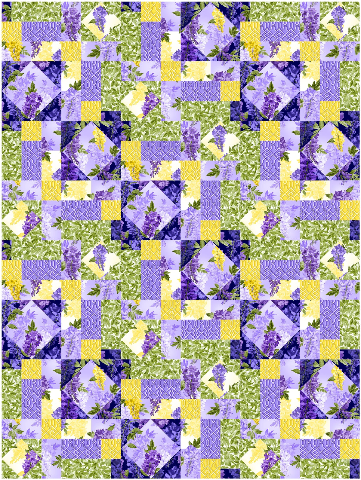 BL233 Stained GlassQuilt pattern Accuquilt friendly 3 sizes