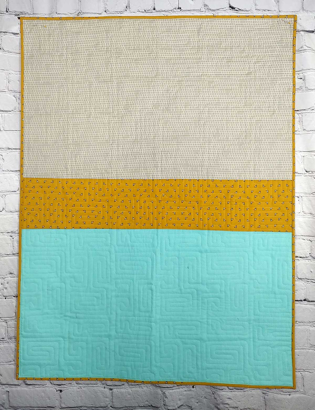 Stained glass computer cats modern baby lap quilt