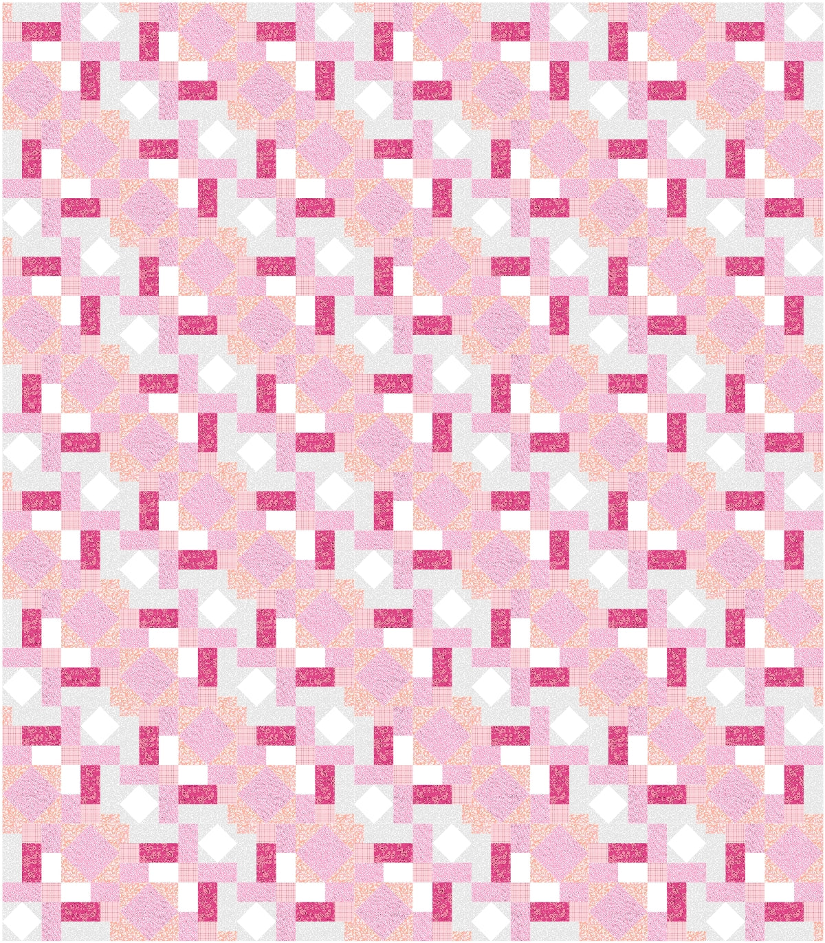BL233 Stained GlassQuilt pattern Accuquilt friendly 3 sizes