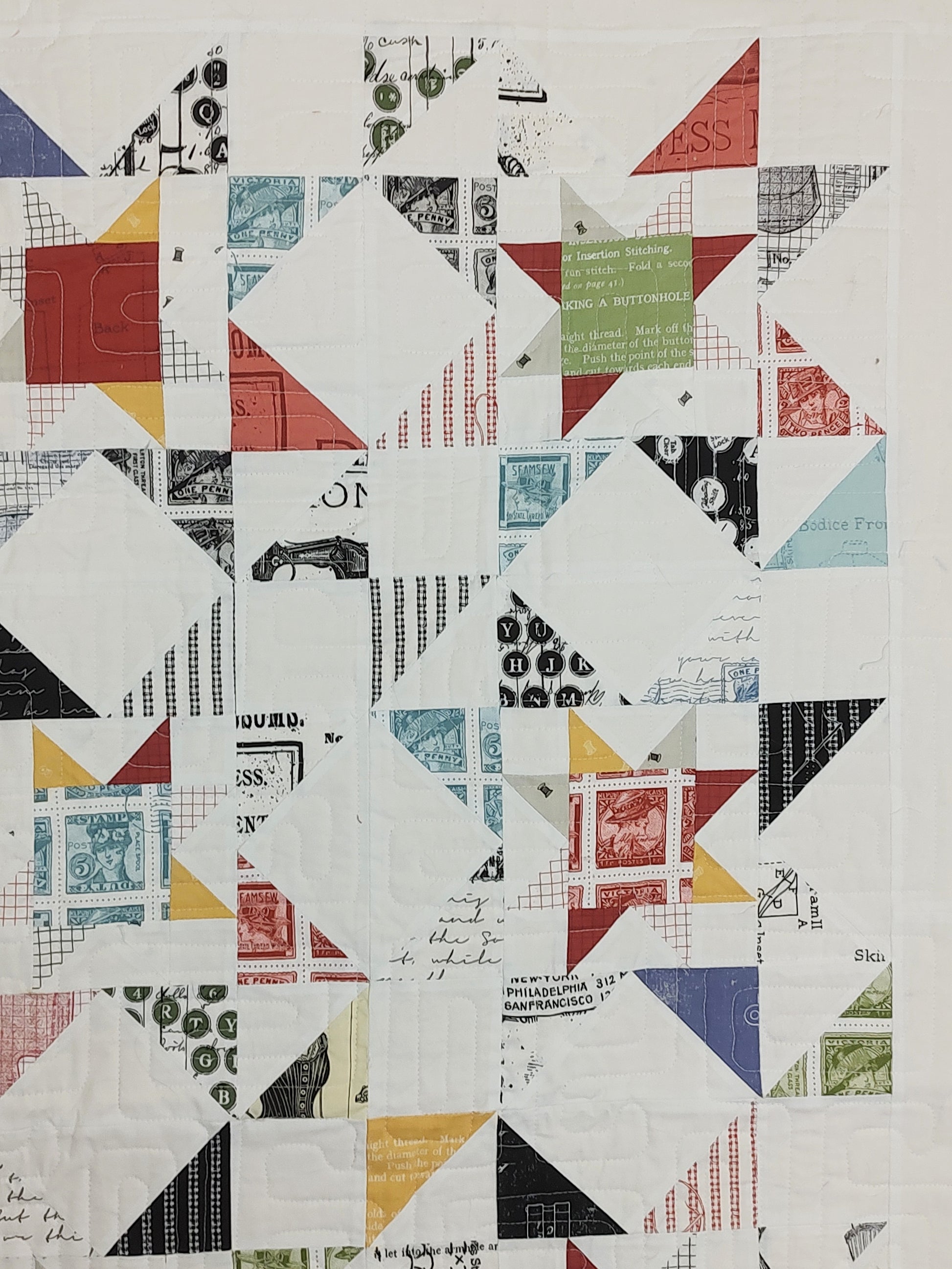 Starlight Sewing Antique Modern lap quilt