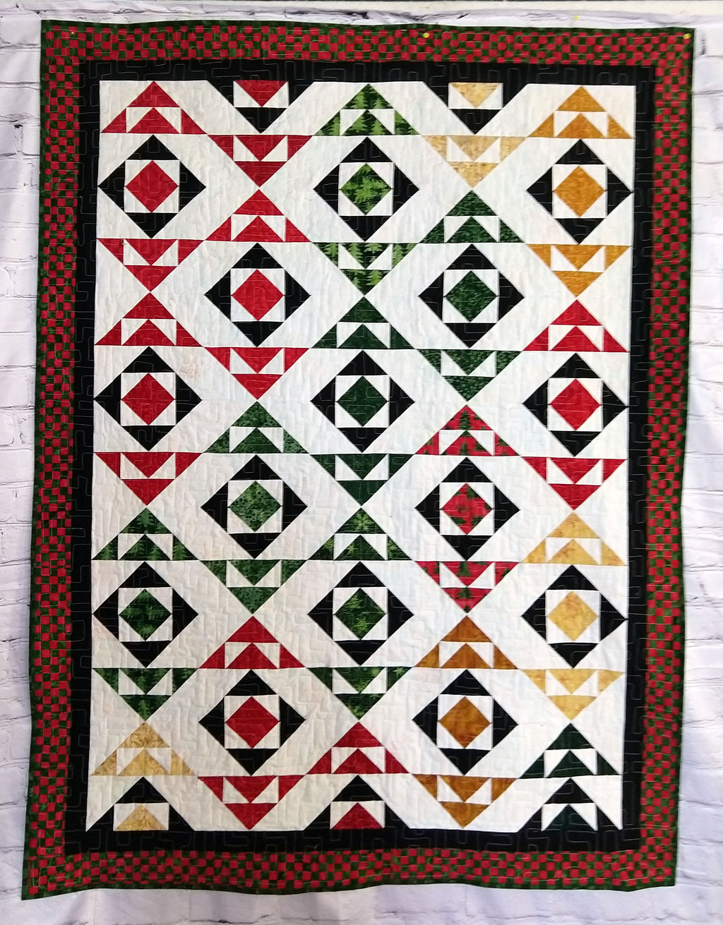 BL144 Stop n GO EASY Accuquilt friendly and fat quarter FQ friendly Quilt pattern, rotary cutting instructions included.