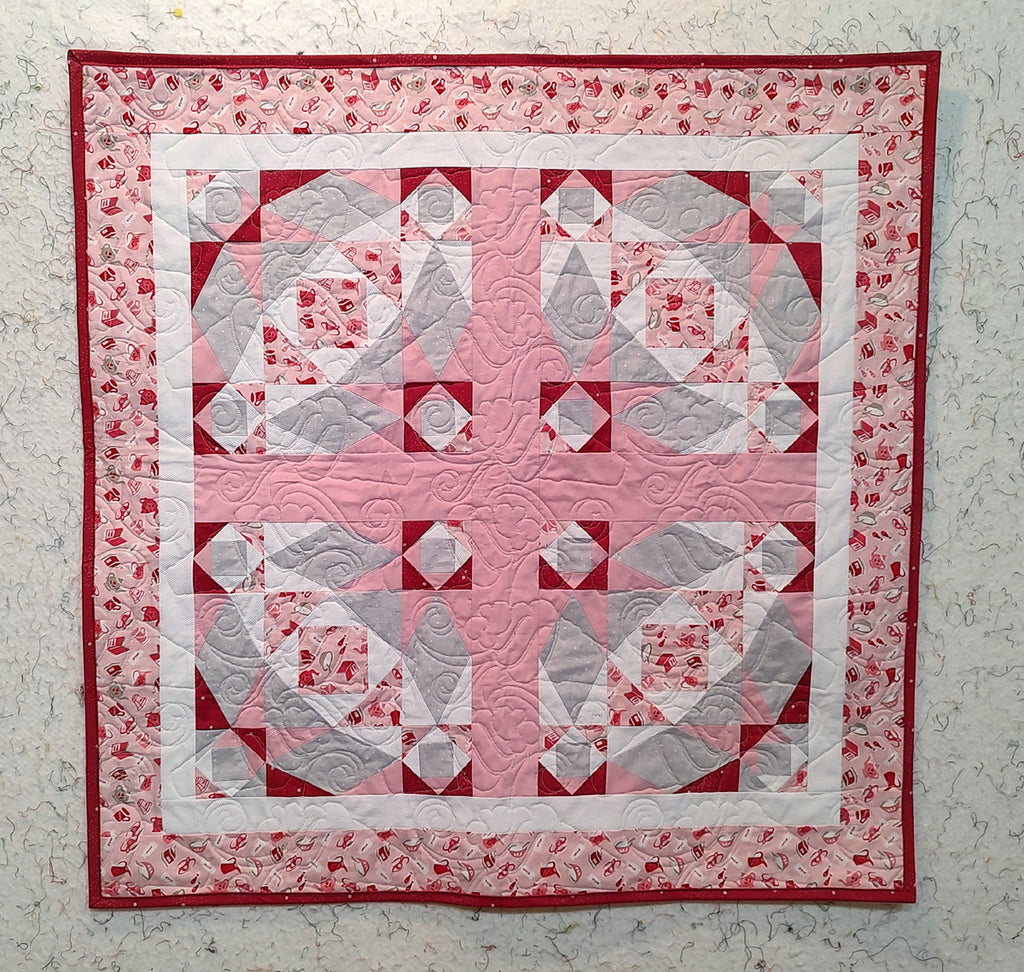 BL161 Wild Storm Accuquilt friendly Pattern EASY with 5 x half yard fabrics RETIRING