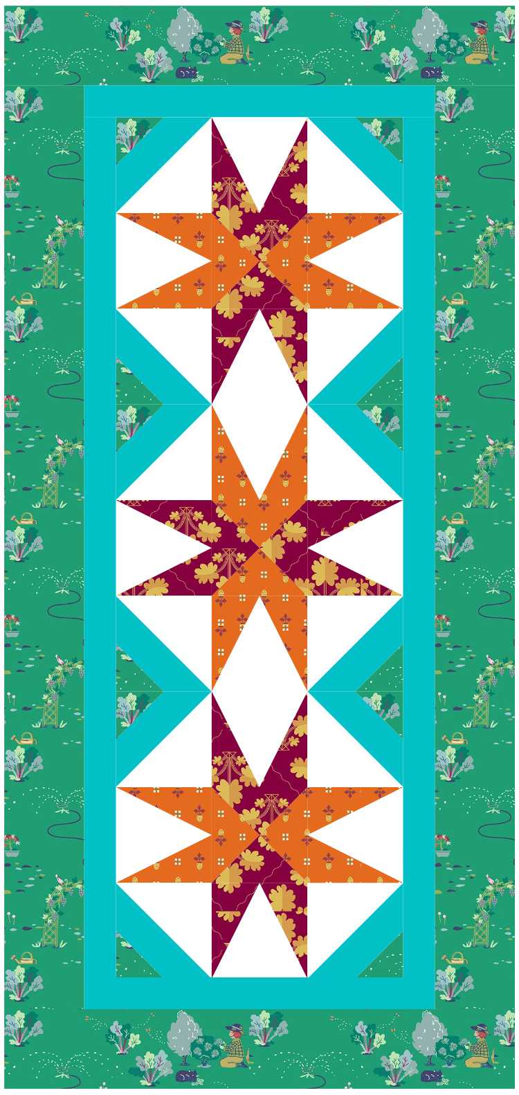 BL225 Super Nova quilt kit S Norahs Garden