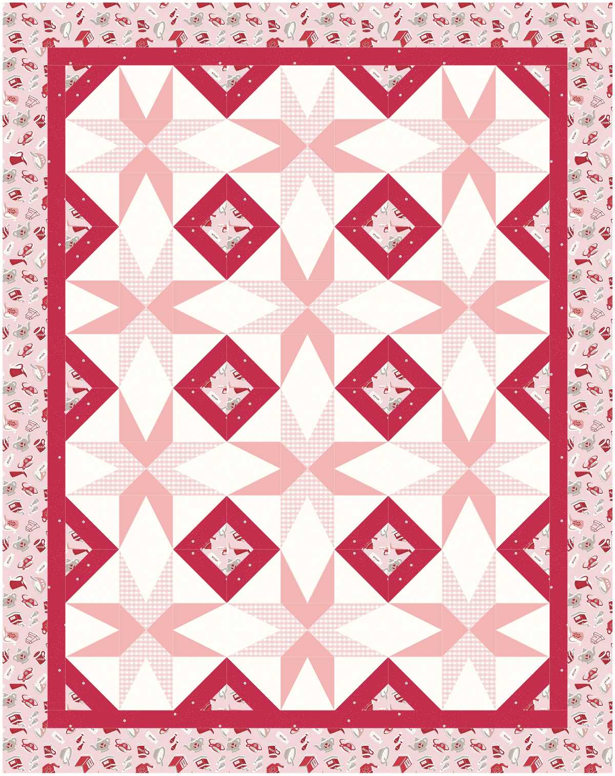 BL225 Super Nova quilt fabric kit MEDIUM
