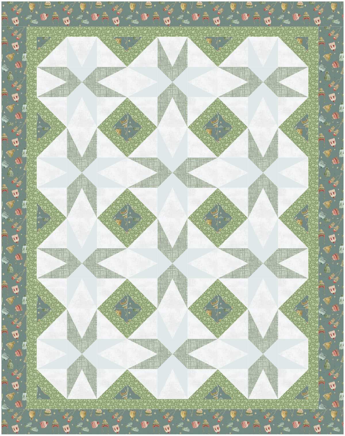 BL225 Super Nova quilt fabric kit MEDIUM