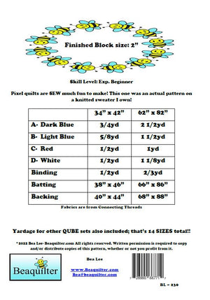 BL230 Sweater Weather Quilt pattern Accuquilt friendly possible 14 sizes