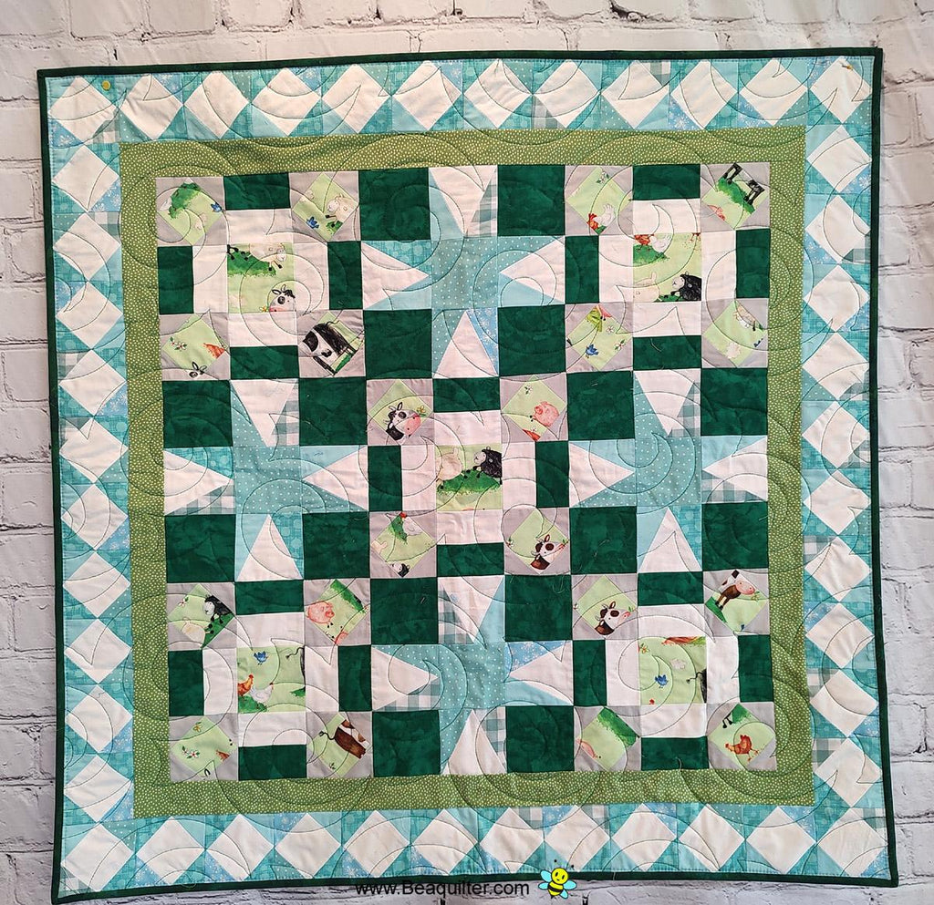 Baby Boy Farm Animal quilt