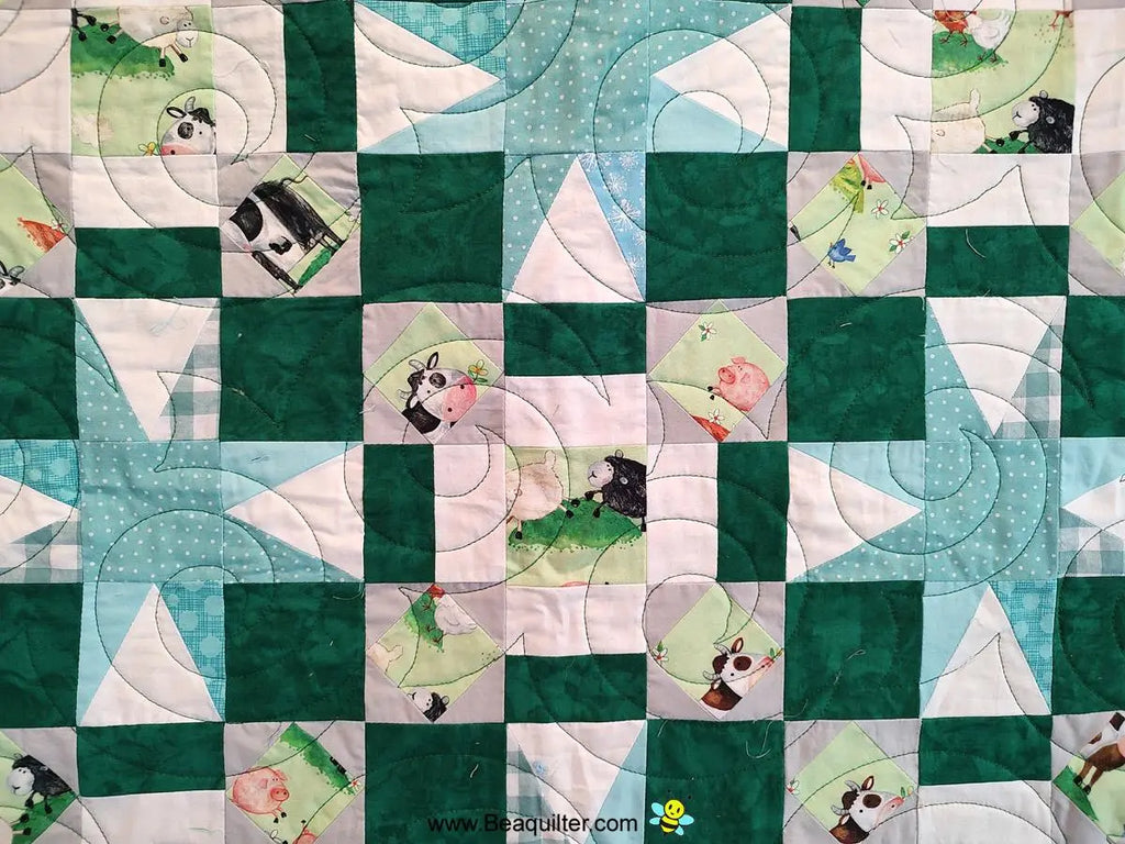 Baby Boy Farm Animal quilt