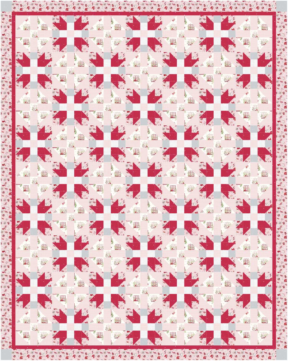BL149 This Little Piggy Quilt Kit LARGE
