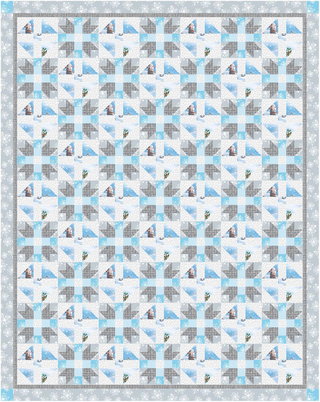 BL149 This Little Piggy Quilt Pattern PDF Accuquilt friendly in 2 sizes, rotary cutting instructions included.