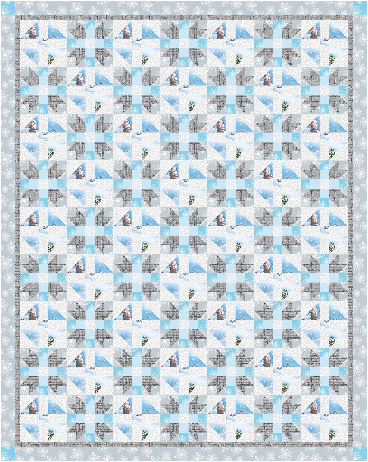BL149 This Little Piggy Quilt Pattern PDF Accuquilt friendly in 2 sizes, rotary cutting instructions included.