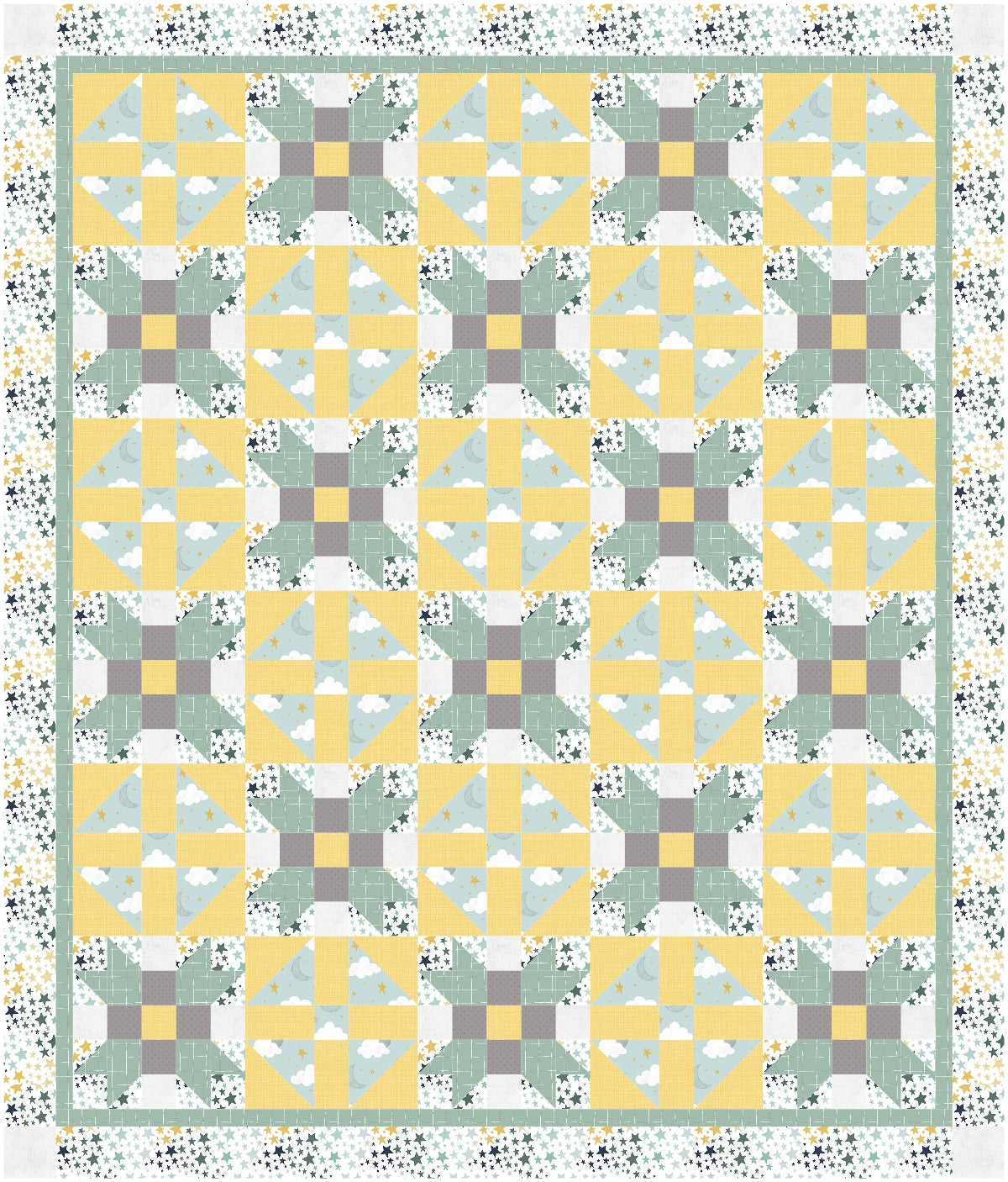 BL149 This Little Piggy Quilt Pattern PDF Accuquilt friendly in 2 sizes, rotary cutting instructions included.
