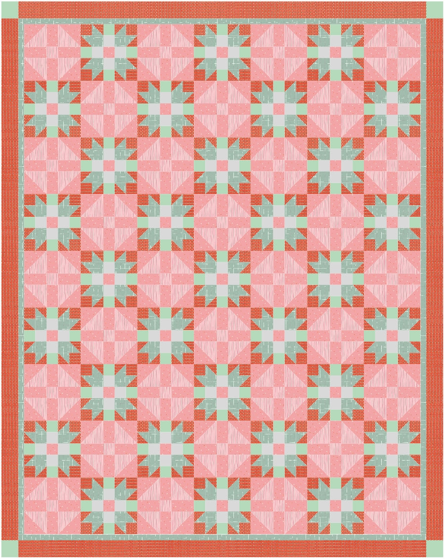 BL149 This Little Piggy Quilt Pattern PDF Accuquilt friendly in 2 sizes, rotary cutting instructions included.
