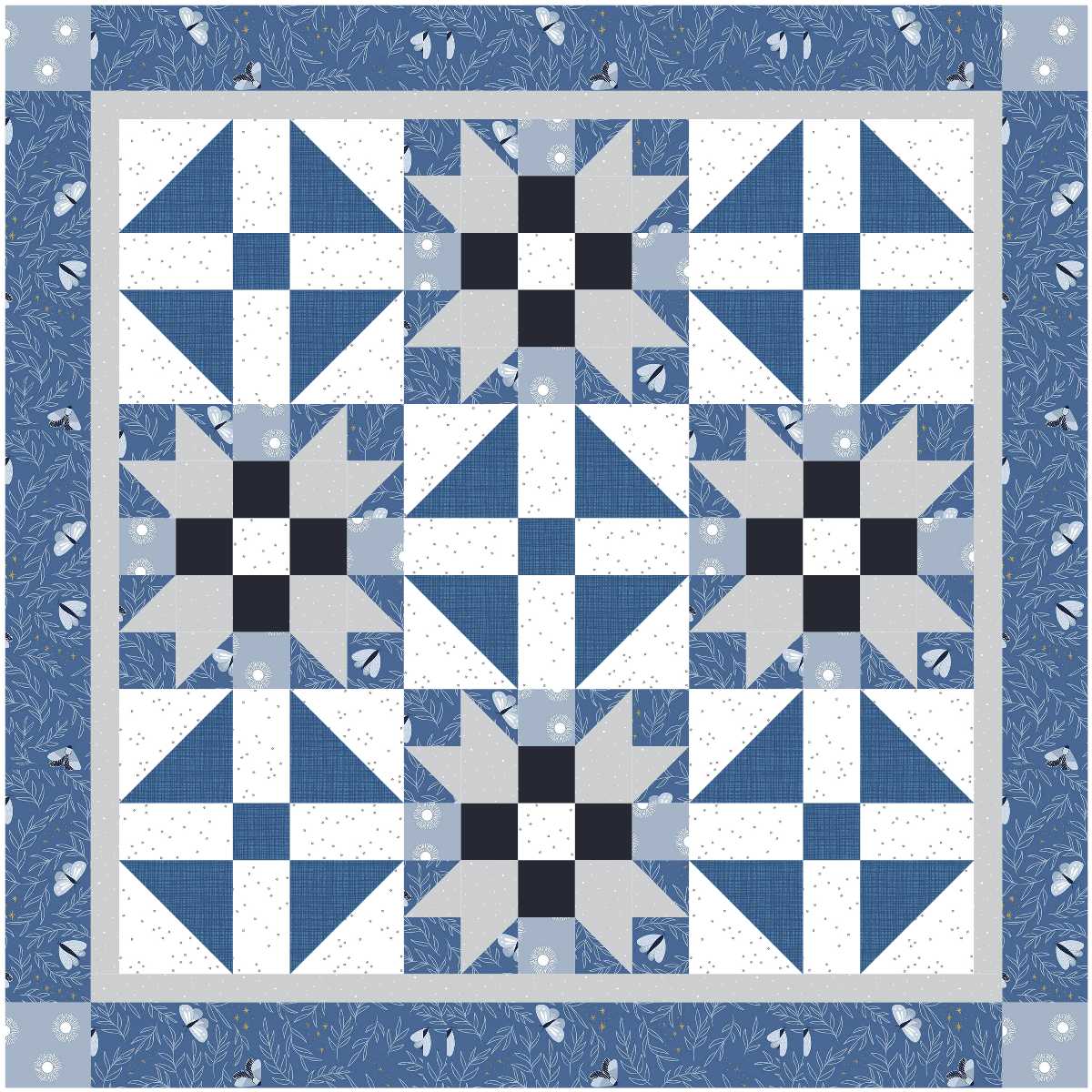 BL149 This Little Piggy Quilt Pattern PDF Accuquilt friendly in 2 sizes, rotary cutting instructions included.