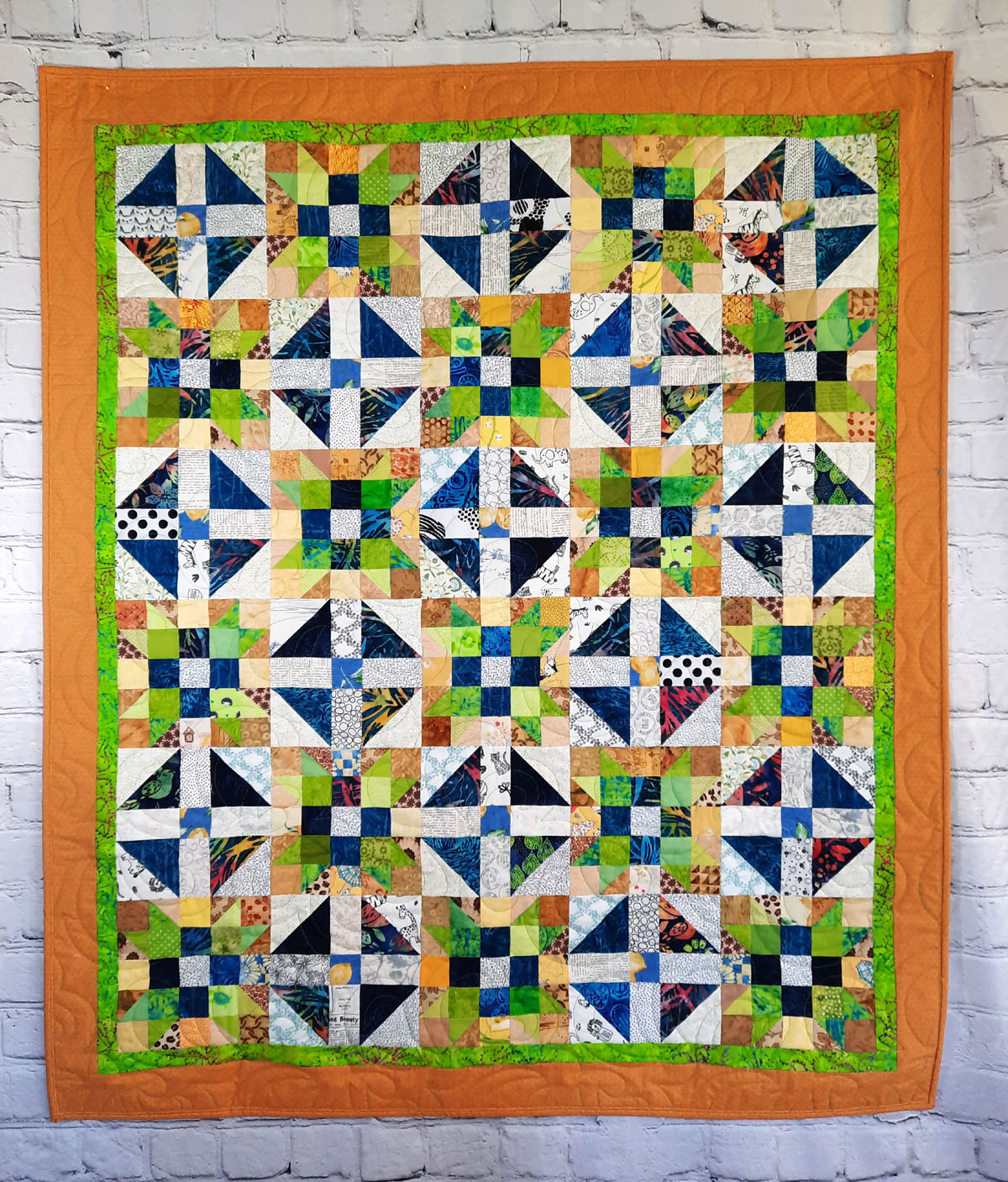BL149 This Little Piggy Quilt Pattern PDF Accuquilt friendly in 2 sizes, rotary cutting instructions included.