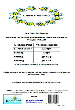 BL259 Tied with a Bow Charm Pack 5" Quilt pattern Accuquilt  friendly rotary cutting included