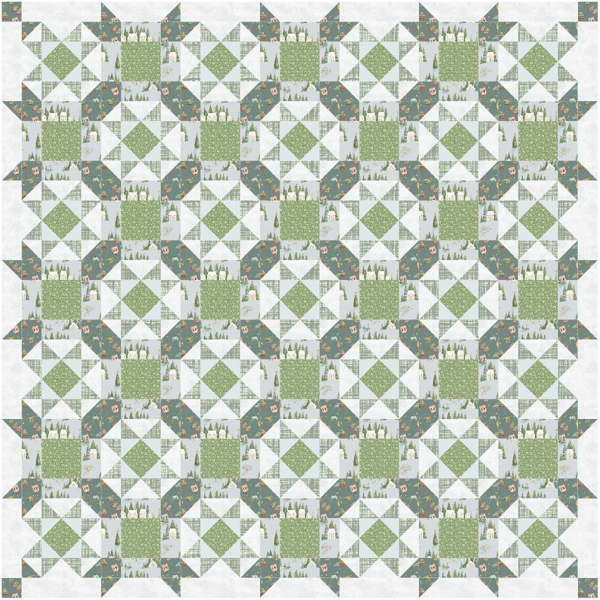 BL101 Underwater Stars Quilt Kit MEDIUM