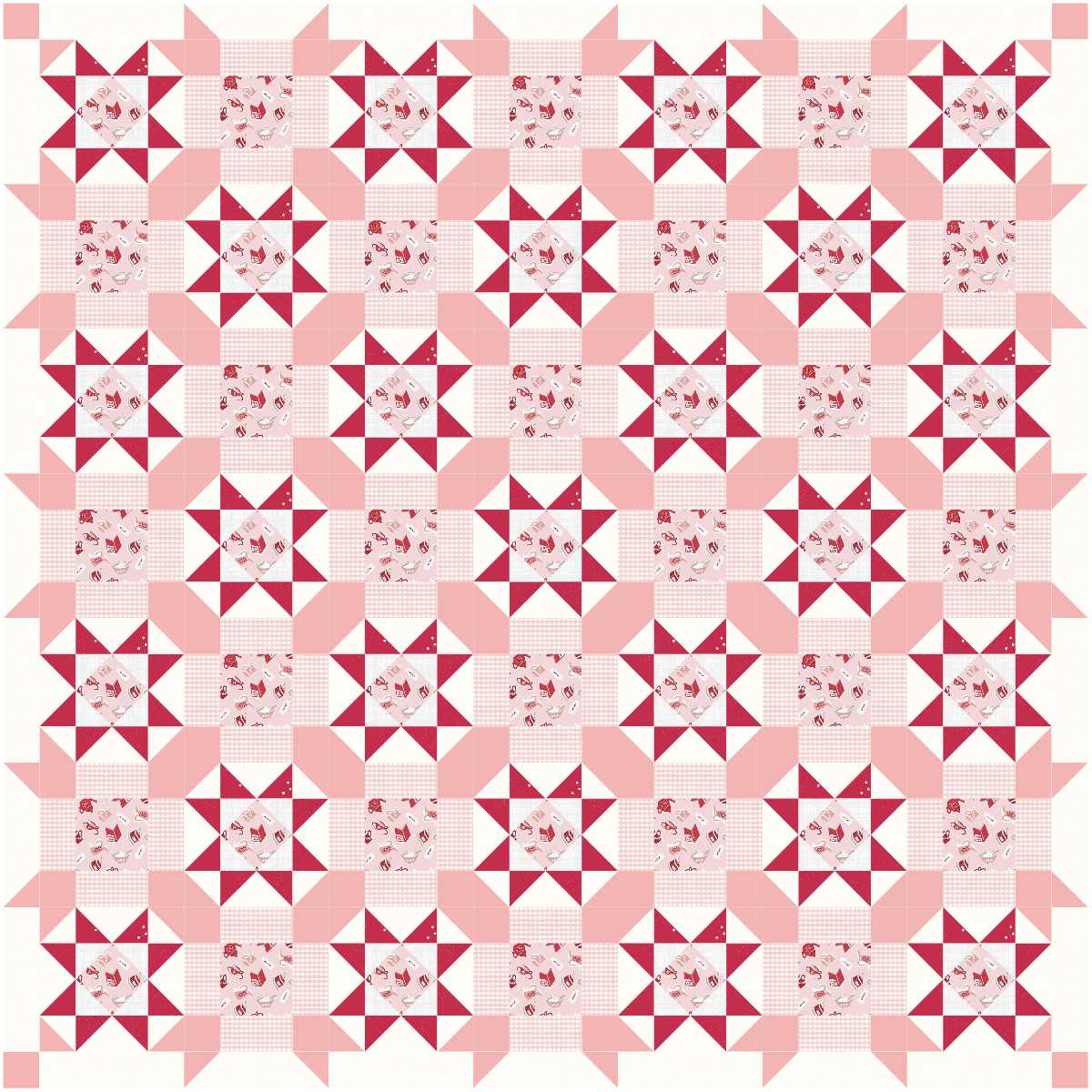 BL101 Underwater Stars Quilt Kit MEDIUM