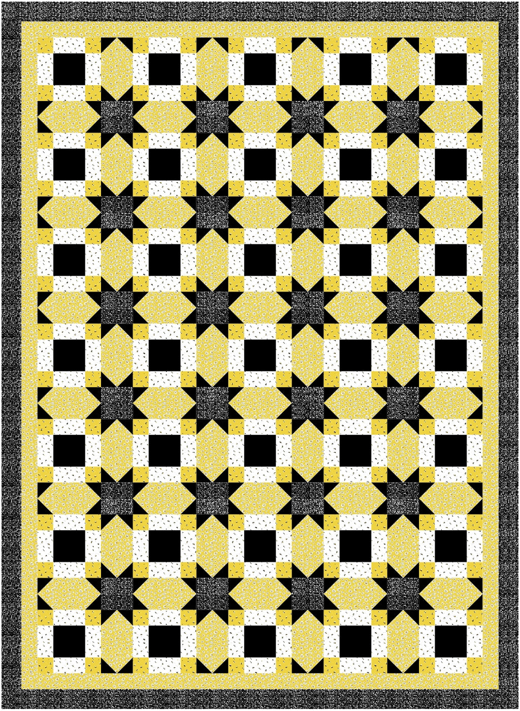 BL250 Vanishing Quilt pattern 3 sizes Accuquilt friendly rotary cutting included