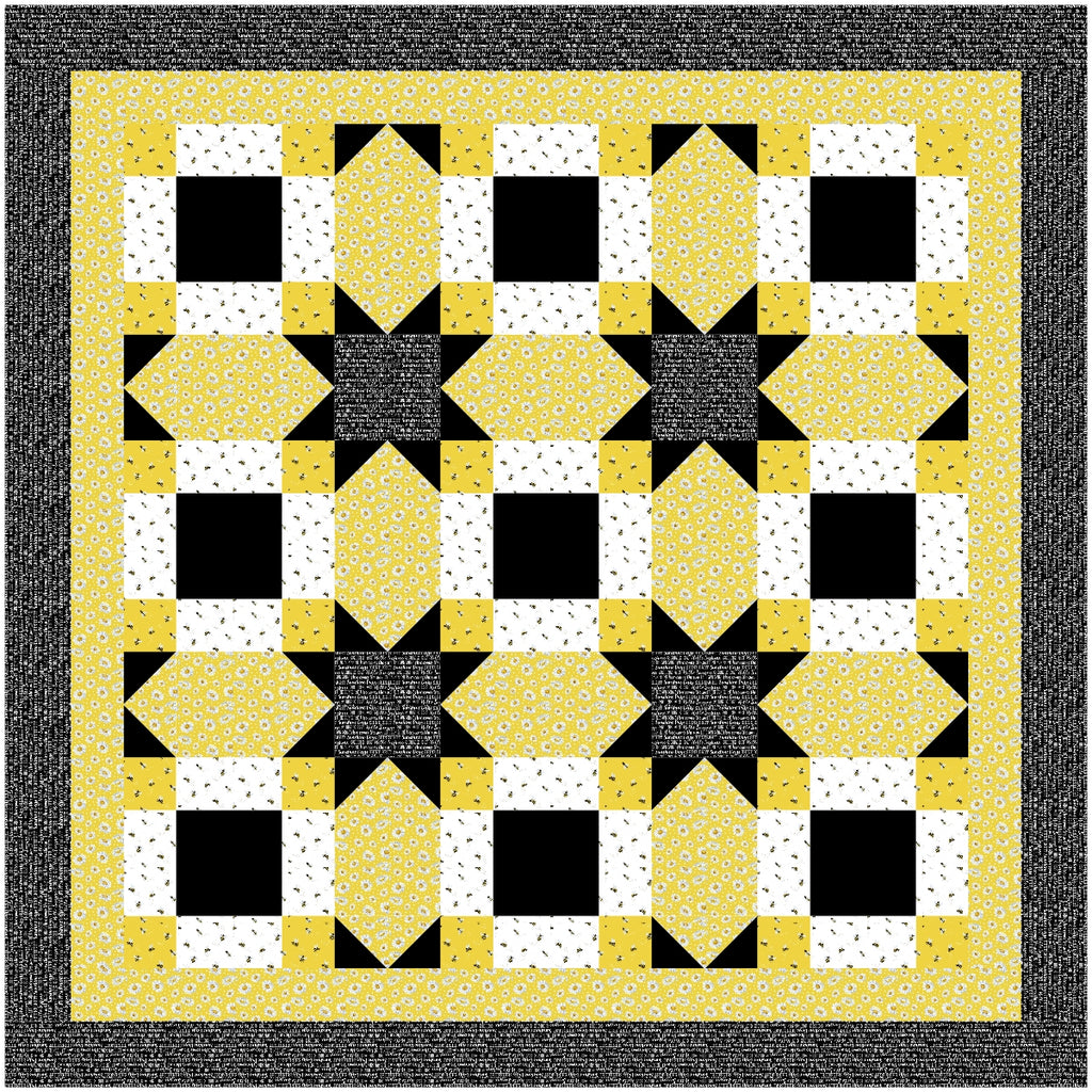 BL250 Vanishing Quilt pattern 3 sizes Accuquilt friendly rotary cutting included
