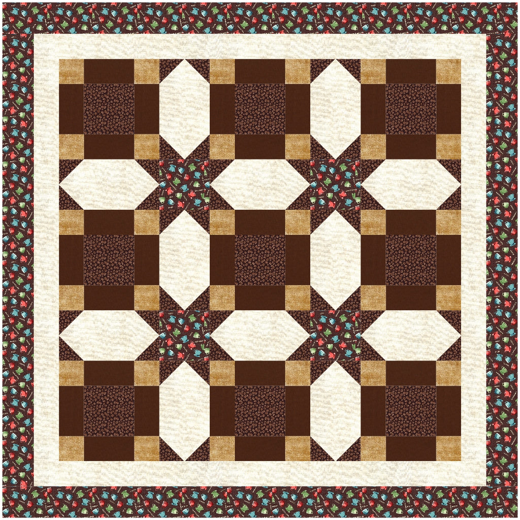 BL250 Vanishing Quilt pattern 3 sizes Accuquilt friendly rotary cutting included