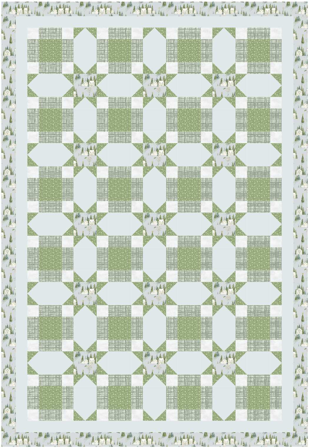 BL250 Vanishing Quilt fabric KIT MEDIUM