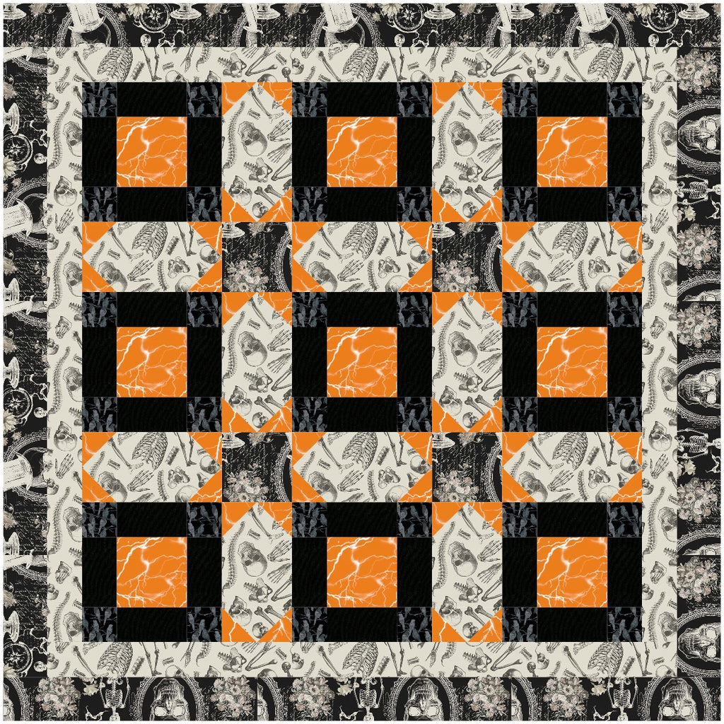 BL250 Vanishing Quilt pattern 3 sizes Accuquilt friendly rotary cutting included