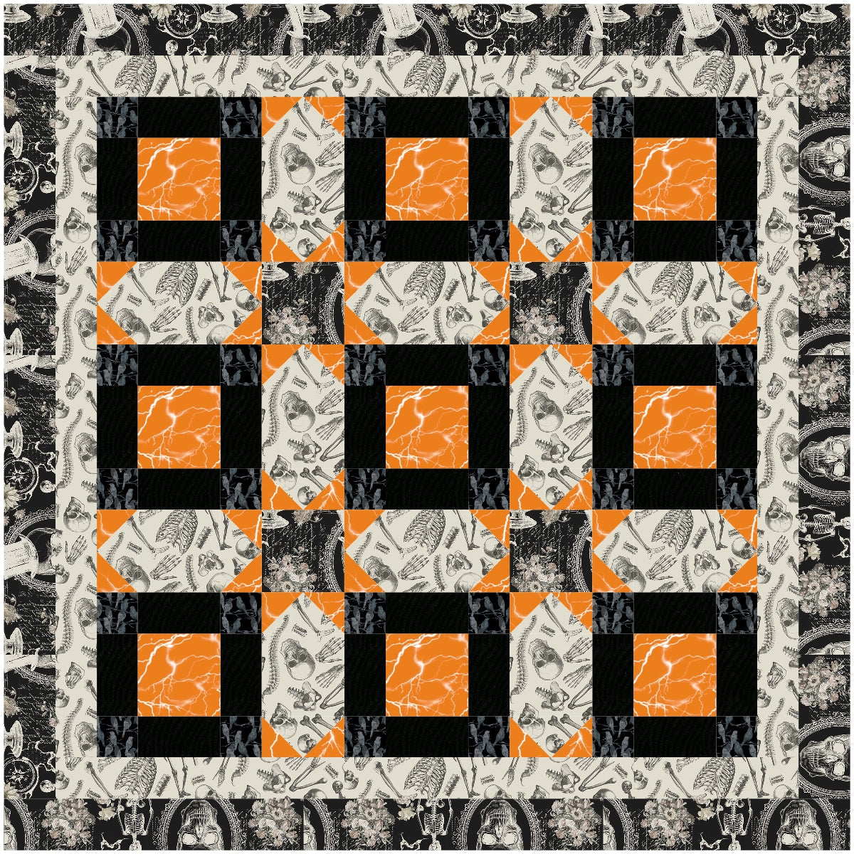 BL250 Vanishing Quilt pattern 3 sizes Accuquilt friendly rotary cutting included