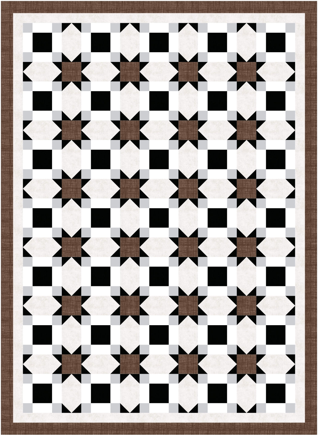 BL250 Vanishing Quilt pattern 3 sizes Accuquilt friendly rotary cutting included