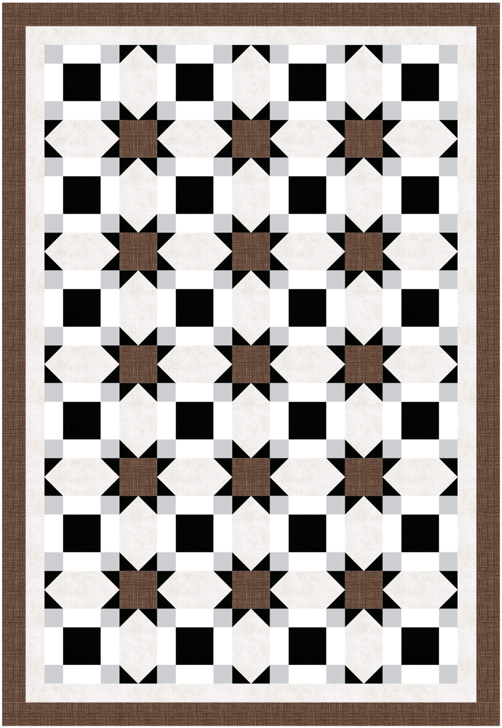 BL250 Vanishing Quilt pattern 3 sizes Accuquilt friendly rotary cutting included